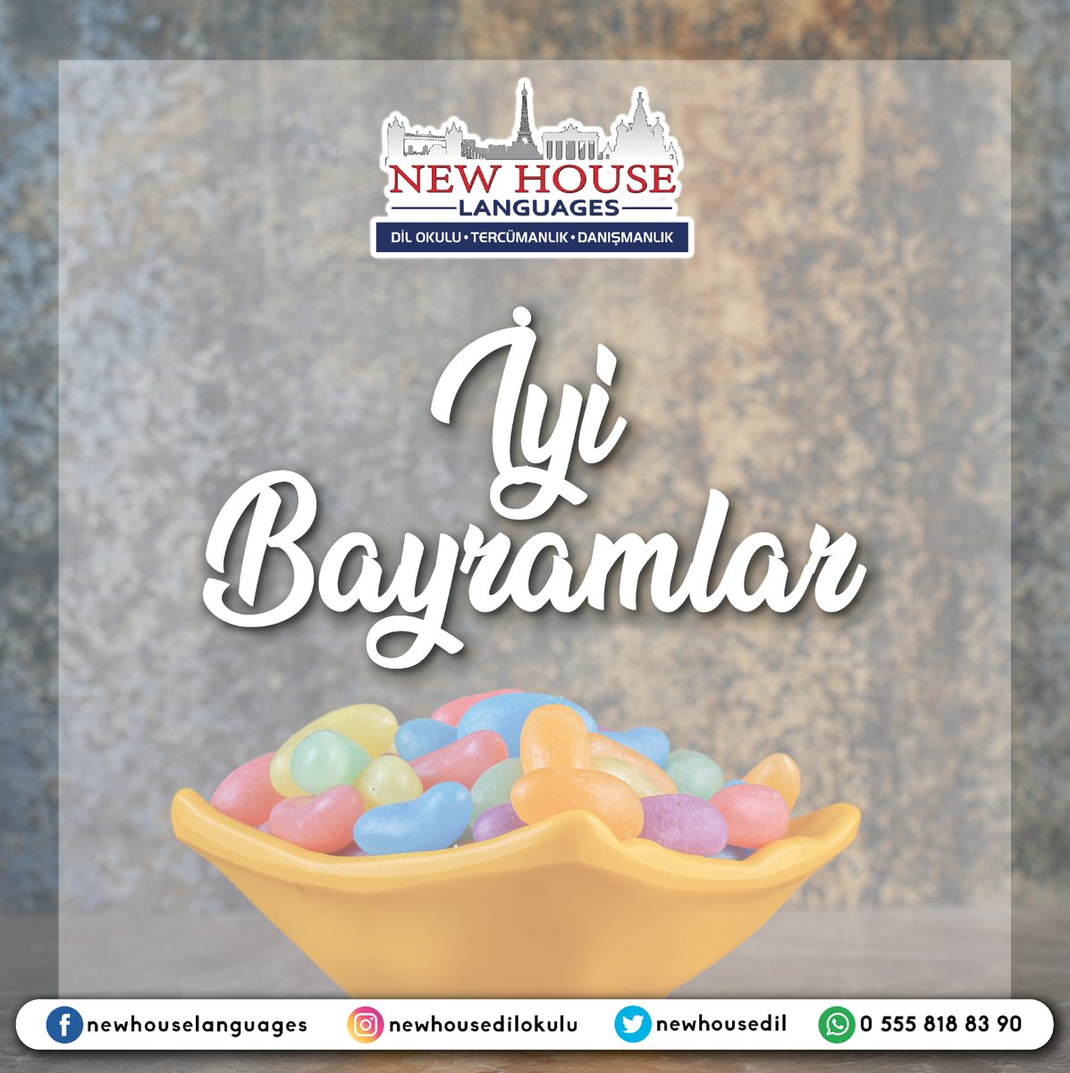 newhousedil's tweet photo. Mutlu bayramlar! 🍬
.
.
.
#newhousedilokulu #newhouselanguages #newhousedil #ramazanbayramı #bayramınızkutluolsun #şekerbayramı #iyibayramlar #rizedilkursu #rizeingilizcekursu #rizemerkez #rizekurs #rizeyabancıdilkursu #rize https://t.co/cNzEAeeEuU