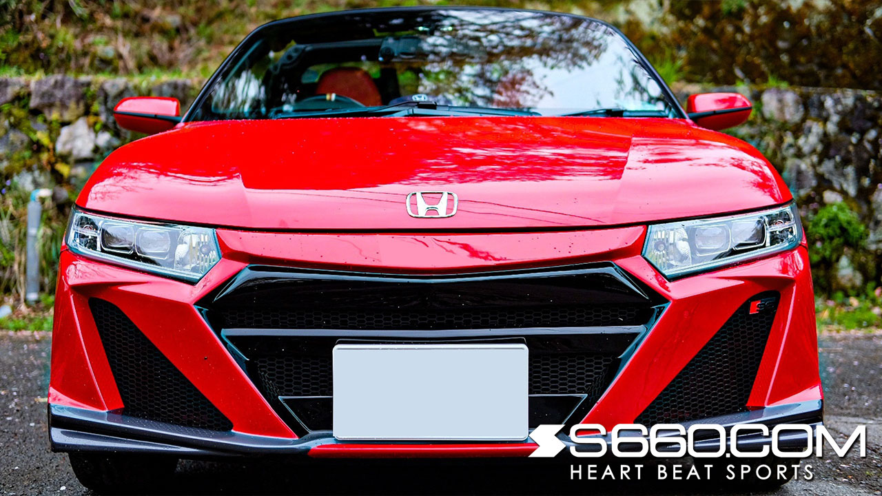 s660 フロントバンパ 赤-