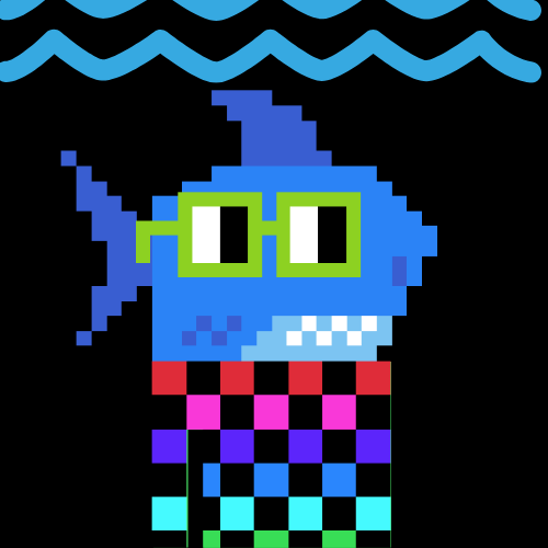 FloriNouns's tweet photo. ⌐◨-◨ Shark!! What would a @FloriNouns collection be without sharks--right @sharkdao? All @FloriNouns  incorporate heads from either @nounsdao or @LostNouns with a focus on Florida-ish heads (or college inspired). ⌐◨-◨ Got a fave yet? #nounish #CC0 
@nouncil

Artist: FIO https://t.co/9W9UrZKIwR