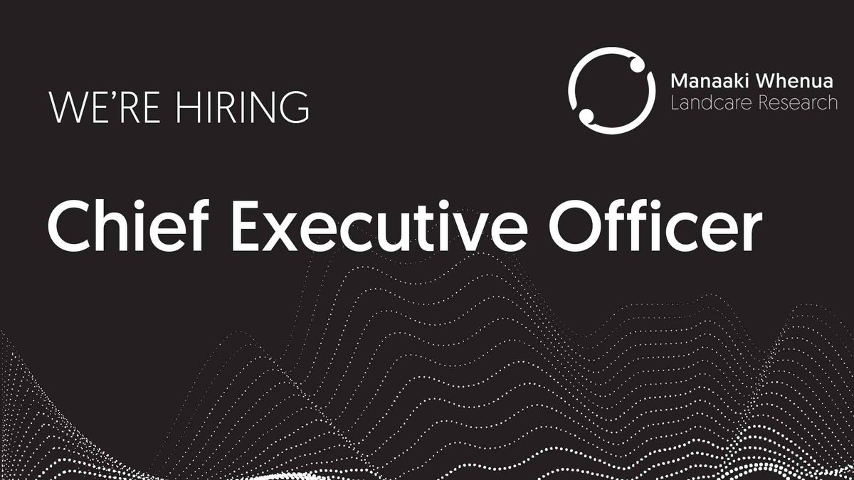 Rare opportunity in high-profile environmental leadership to take the helm of NZ's Crown Research Institute for land, environment and biodiversity. 
“Kia mauriora te whenua me tōna Taiao”
Make the life-force and vitality of the land strong.
amytea.co.nz/chief-executiv…