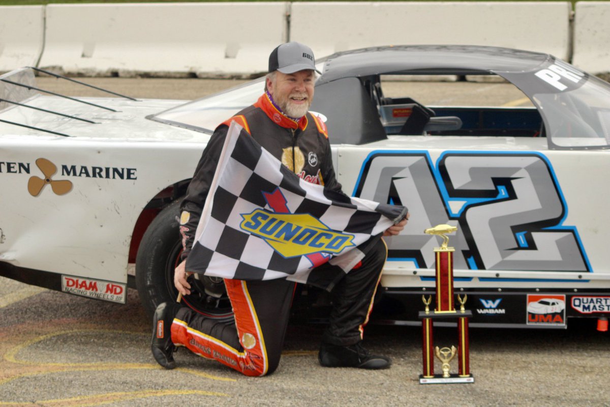 .<a href="/ddp42/">Dennis Prunty</a> wins the 602 Outlaw LM feature at <a href="/MISRacing/">Madison Int'l Spdwy</a>.