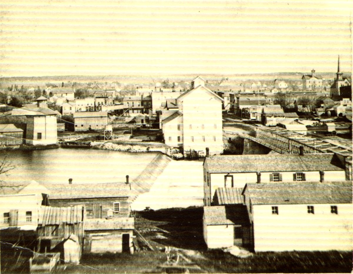 FirstSecurityBa's tweet photo. Happy birthday to Charles City! Charles City was incorporated on this day in 1869. This photo will give you an idea of what the town looked like over 150 years ago. https://t.co/7K8EsJwAZv
