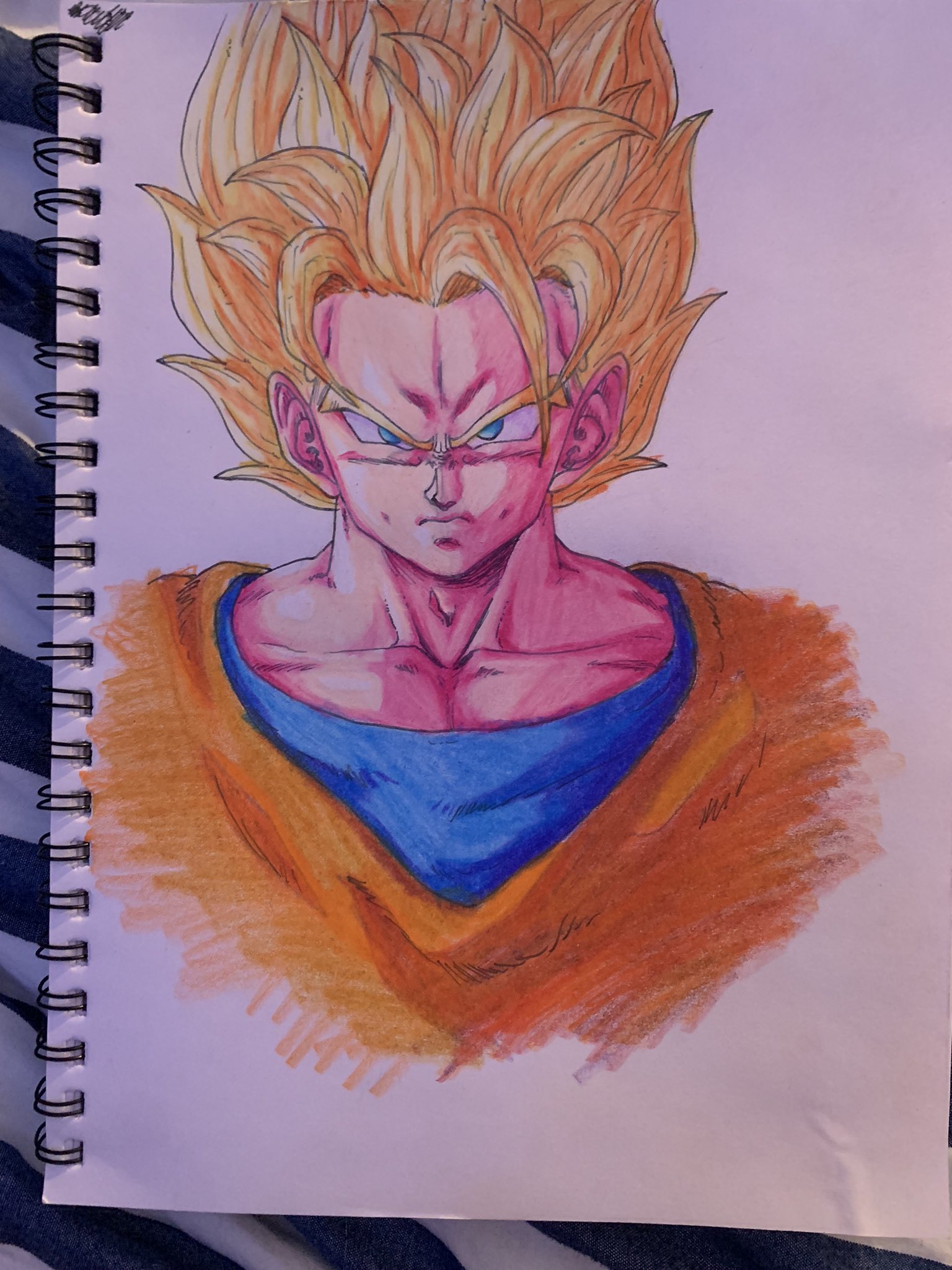 Drawing Goku Super Saiyan 2 