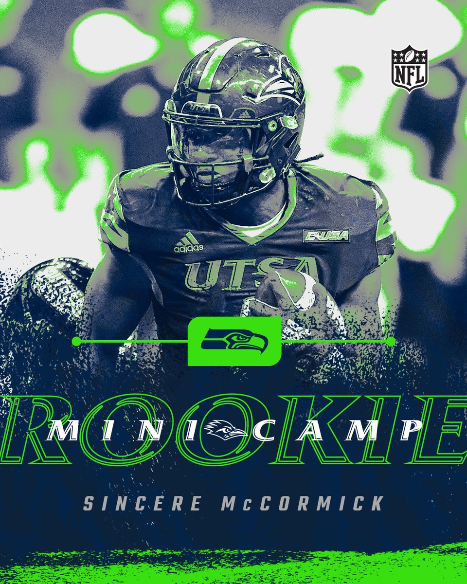 UTSAFTBL's tweet photo. Five-time All-American and two-time C-USA Offensive Player of the Year Sincere McCormick (@yoboisin) — UTSA's career rushing leader — has received an invite to the Seattle @Seahawks Rookie Mini-Camp

#BuiltByUTSA | #BirdsUp 🤙 https://t.co/UQxMyWqNMT
