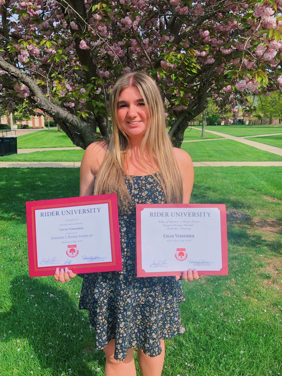 MsVerderber's tweet photo. Andrew J Rider Scholar Year 2! Thank you @RiderCEHS for recognizing me as the top 1% academically for another academic year and recognizing me for my achievements in Leadership and Mentoring https://t.co/iXoz4HTNUg
