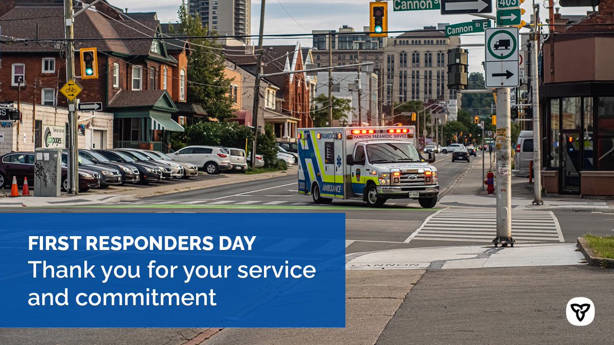 On #FirstRespondersDay, we honour and celebrate Ontario’s first responders. These heroic men and women go above and beyond to be there in our time of need. Thank you to all first responders for your bravery and dedication to protecting the health and safety of Ontarians.