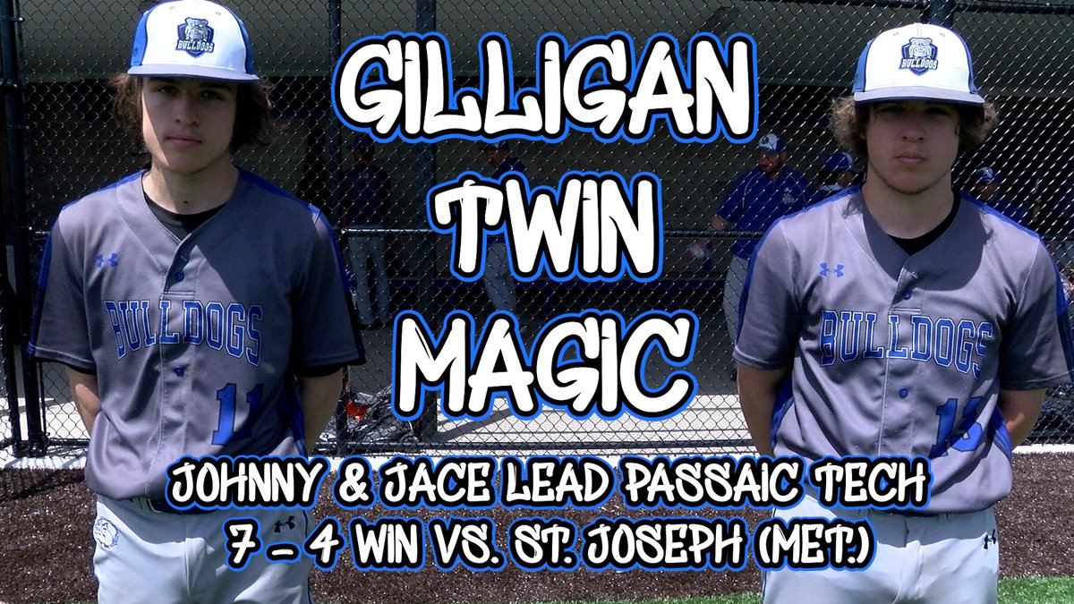 The Gilligan Twins brought their "A" game on Sunday. Johnny and Jace both cranked homers and they worked in unison during a complete game pitching effort.

We've got the highlights from PCTI vs. St. Joseph (Met.) ⬇️

📽️: jerseysportszone.com/watch-sunday-5…

<a href="/pctibaseball/">PCTI Varsity Baseball</a>