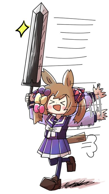 気を付けてね

#ひとくちファル子 #スマートファルコン 
#ウマ娘 