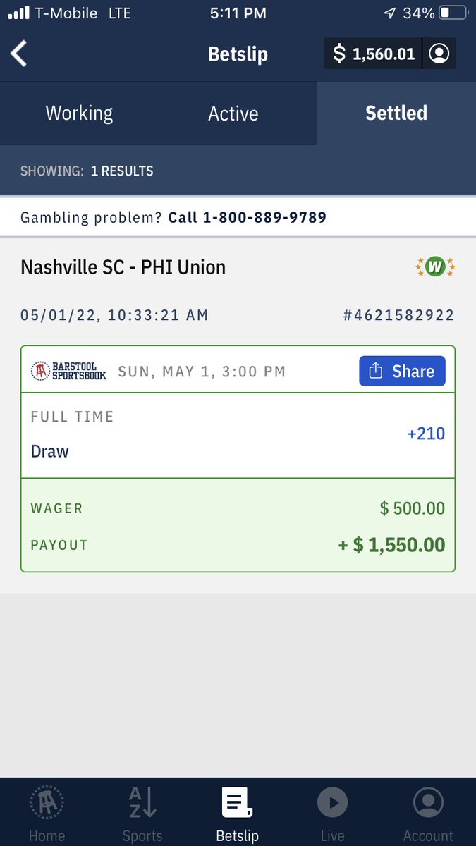 Toler21's tweet photo. HOPE YOU TAILED +210 ✅⚽️

$500> $1550

#gamblingTwitter #MLSPick #FreePlay https://t.co/dffpKXTM0X