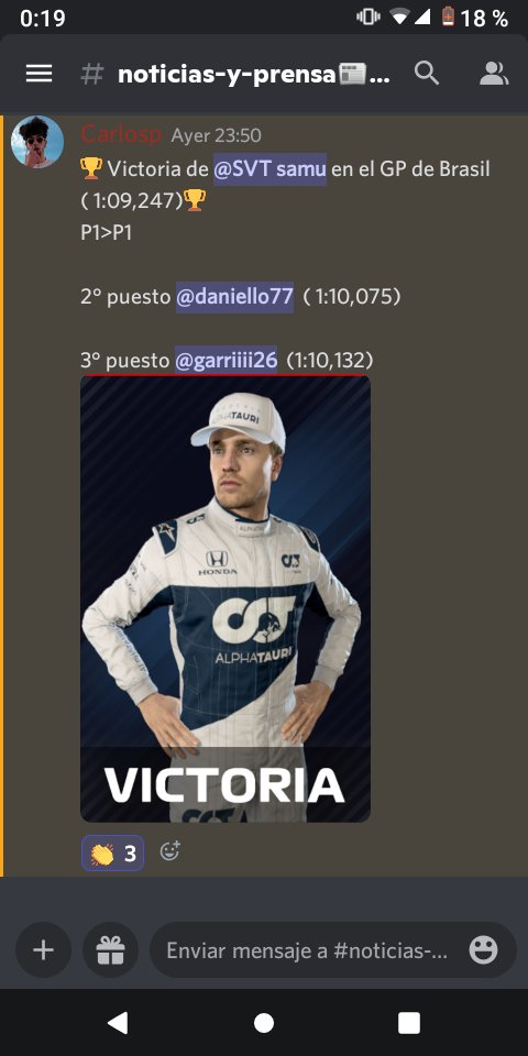 Victoria importante para el mundial de pilotos despues de dos dnf seguidos campeónato de CLUB F1 ESPAÑA