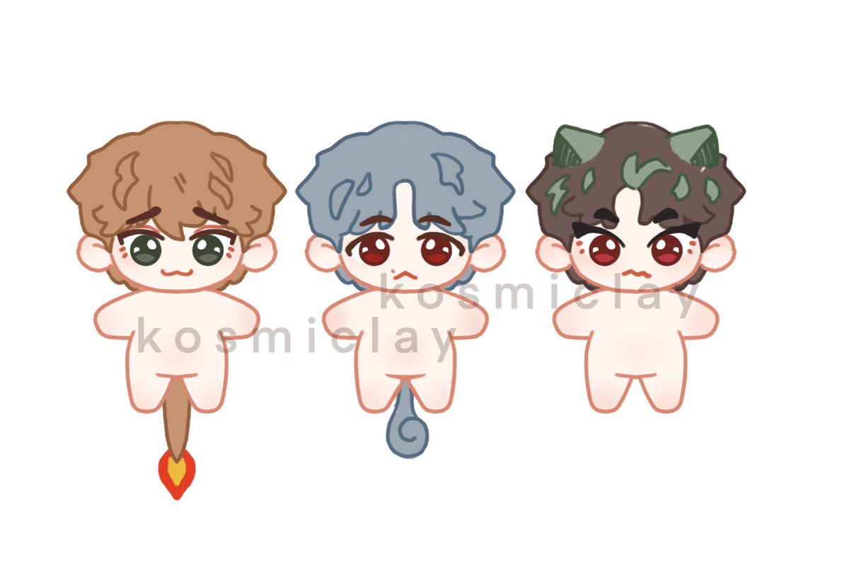 kosmiclay's tweet photo. all 10cm / will work on one project at a time
each come with opt. clothing (tbd)
price tbd ~ estimated 1️⃣5️⃣ GBP per doll https://t.co/pFlVqokmpP