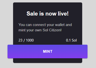 Sol Citizens || Mint price 0.1 SOL tweet media