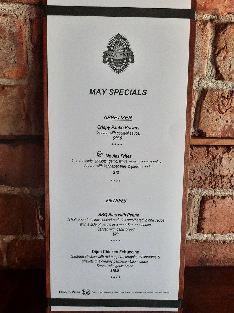 New month new Dinner Specials!!