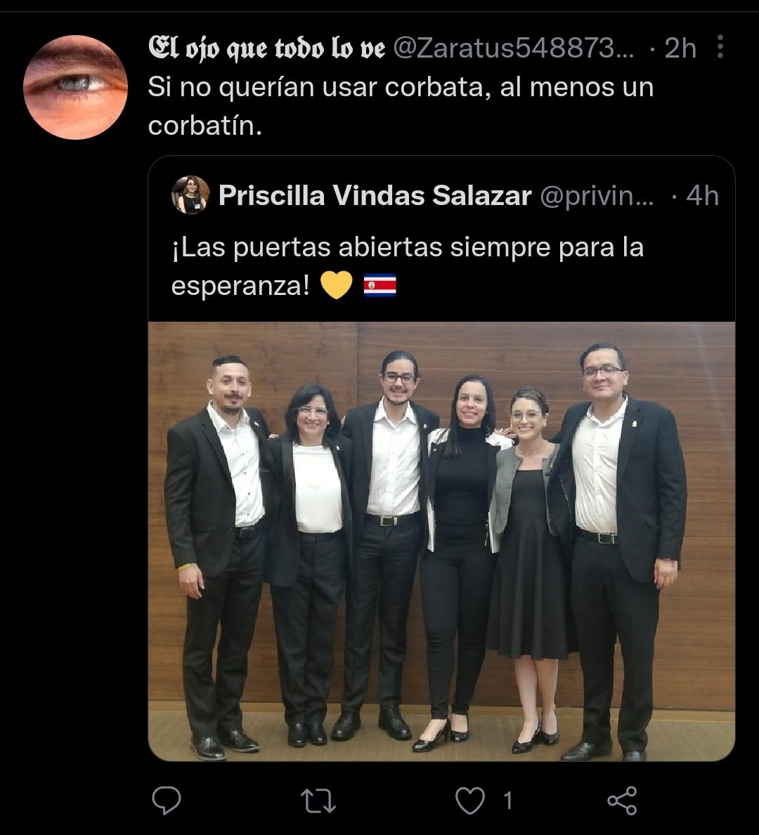 isaaczacr's tweet photo. Les preocuparan los DDHH la mitad de lo que les importa las corbatas https://t.co/oyAXh6sYMp