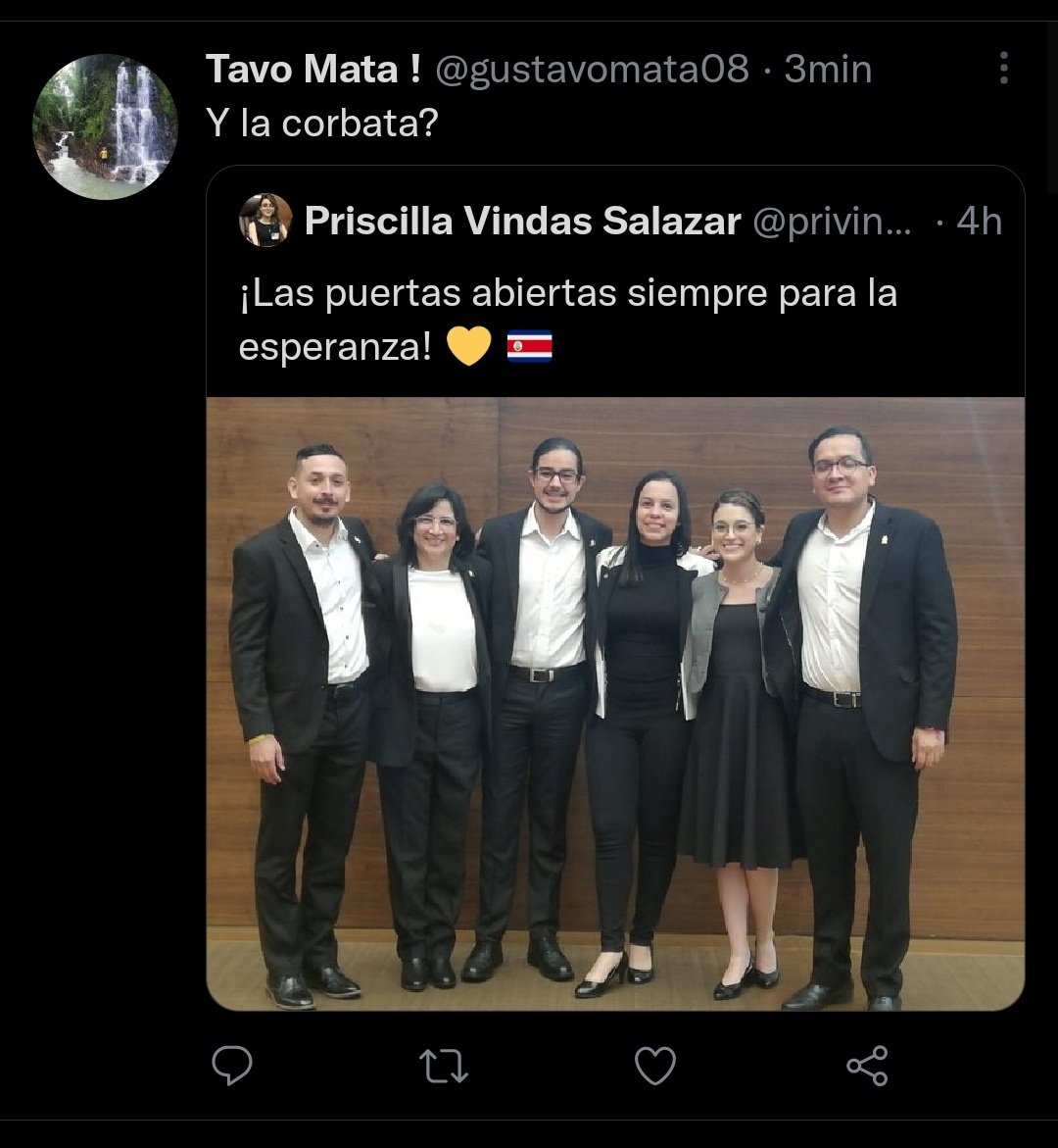 isaaczacr's tweet photo. Les preocuparan los DDHH la mitad de lo que les importa las corbatas https://t.co/oyAXh6sYMp