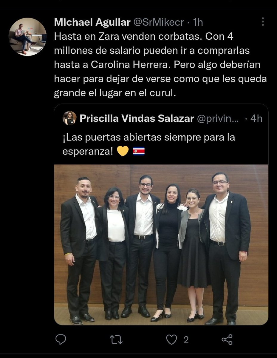 isaaczacr's tweet photo. Les preocuparan los DDHH la mitad de lo que les importa las corbatas https://t.co/oyAXh6sYMp