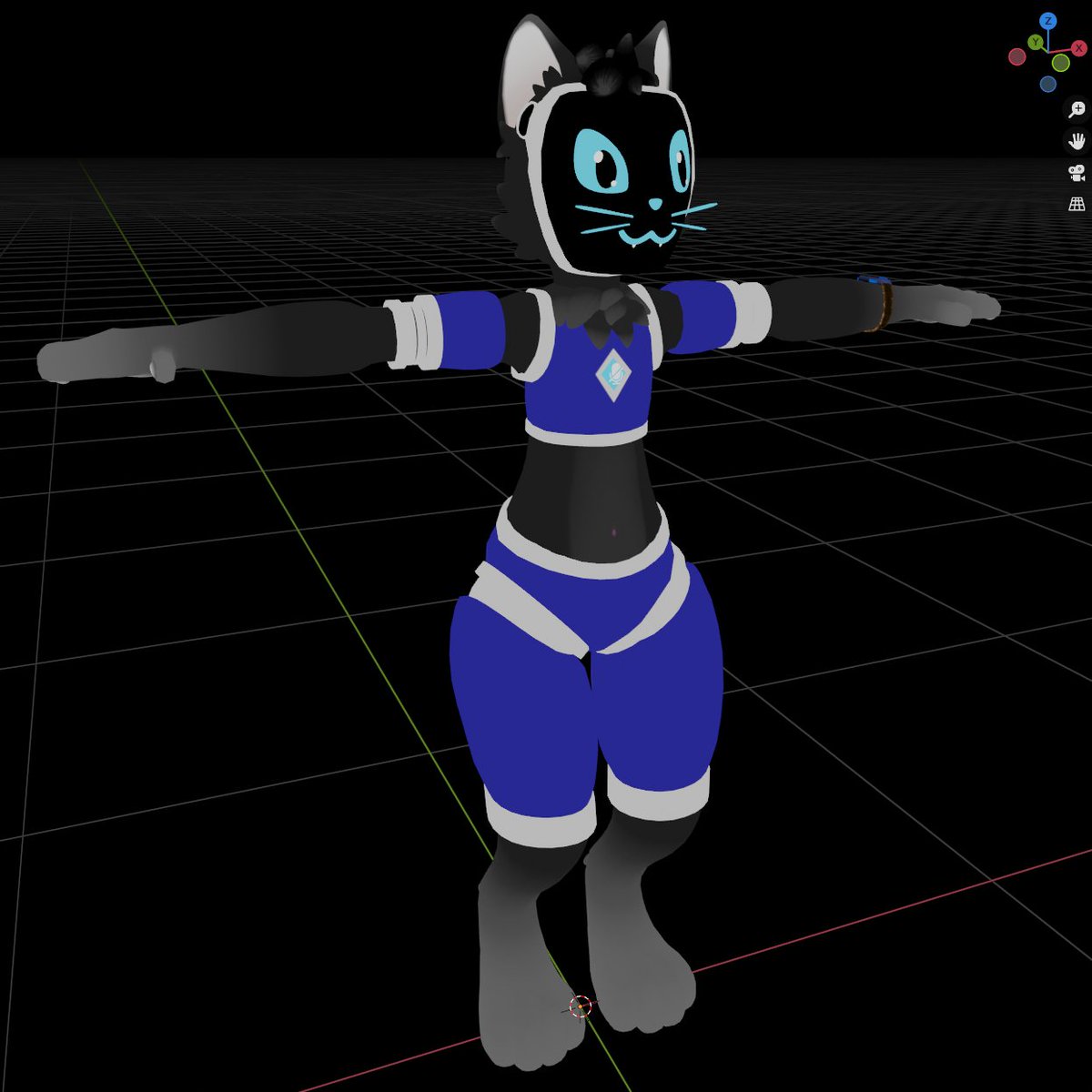 FrostKittyPaw's tweet photo. Slowly, but surely working on the #catgen. Added blendshape toggles and did some cleaning up. Just passed the 70K tri mark, so need to trim back next. I am happy with how it is coming along!
#Meownyrn #VRChat #VR #protogen https://t.co/8ZBfB0eEkq