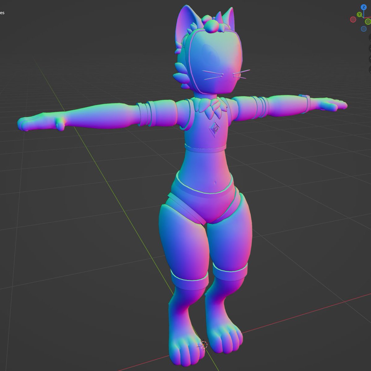 FrostKittyPaw's tweet photo. Slowly, but surely working on the #catgen. Added blendshape toggles and did some cleaning up. Just passed the 70K tri mark, so need to trim back next. I am happy with how it is coming along!
#Meownyrn #VRChat #VR #protogen https://t.co/8ZBfB0eEkq
