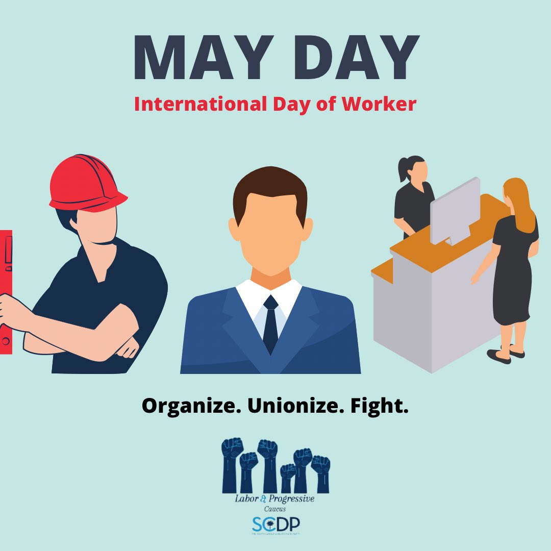 scdplpcaucus's tweet photo. Today and everyday, we stand in solidarity with workers everywhere! https://t.co/WPD6mv02So