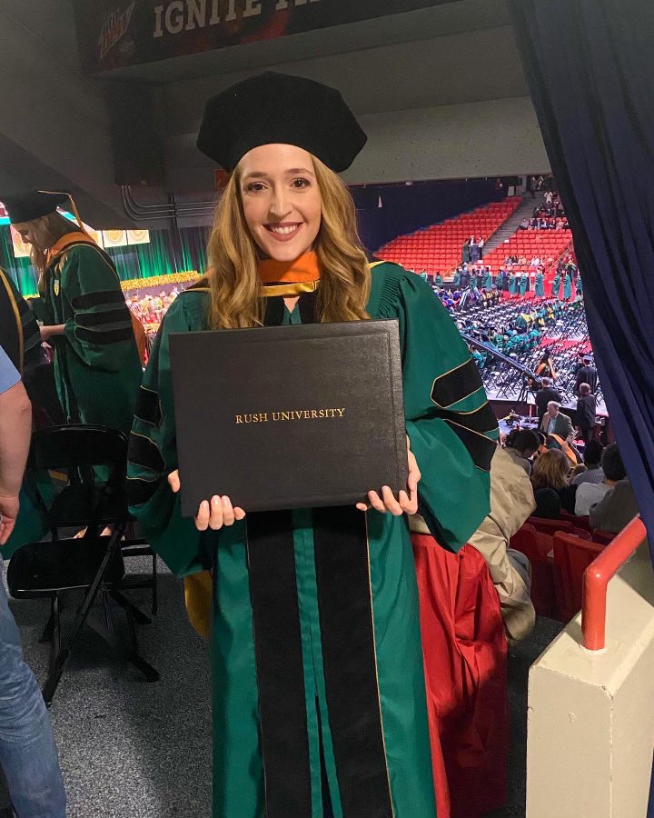 DanKiermaier's tweet photo. So proud of my wife, Kristy, who graduated with her Doctor of Nursing Practice yesterday! 4 years of school and clinicals while also raising 2 kids under 2 wasn’t easy, but she made it look easy with a 4.0 GPA! https://t.co/2W8sBS7kct