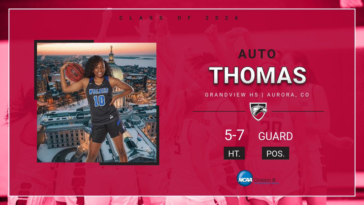 Our final introduction for the Class of 2026! Coming to us all the way from Colorado, welcome Auto Thomas 🦅

<a href="/Auto22Thomas/">Auto</a> 
5-7 Guard from Aurora, CO
HS: <a href="/GHSWolvesGBball/">GHS Wolves Girls BB</a> 🐺
AAU: <a href="/Hard2Guard5280/">Hard2Guard Colorado</a> 🏀

We’re so glad you’re an Eagle! 🦅❤️🖤🤍