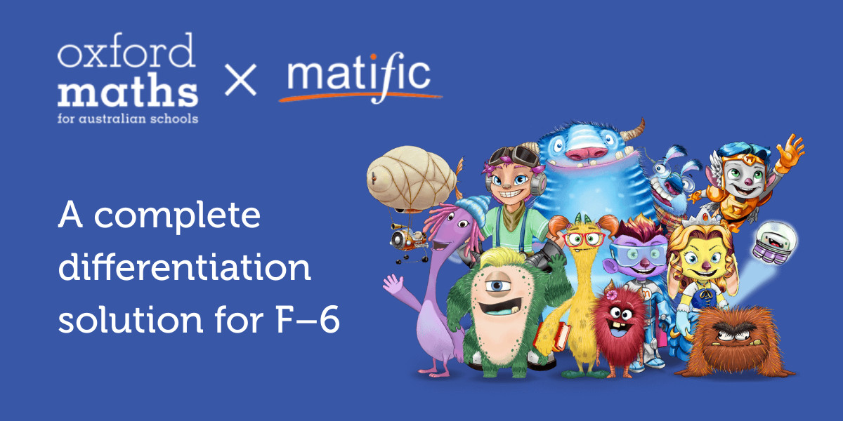 OUPAustraliaNZ's tweet photo. OXFORD MATHS x MATIFIC offers the best of offline and online instruction by combining a structured learning program with gamified activities that adapt to student ability.
https://t.co/UDsSPawqJi https://t.co/rl7cMgitNy
