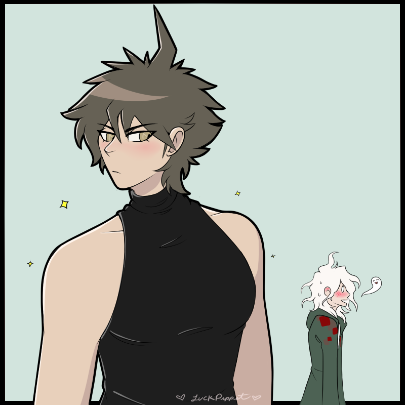 LuckyPuppetArt's tweet image. Those look heavy, let me hold them for you...🤲

#Danganronpa #HajimeHinata #NagitoKomaeda #Komahina