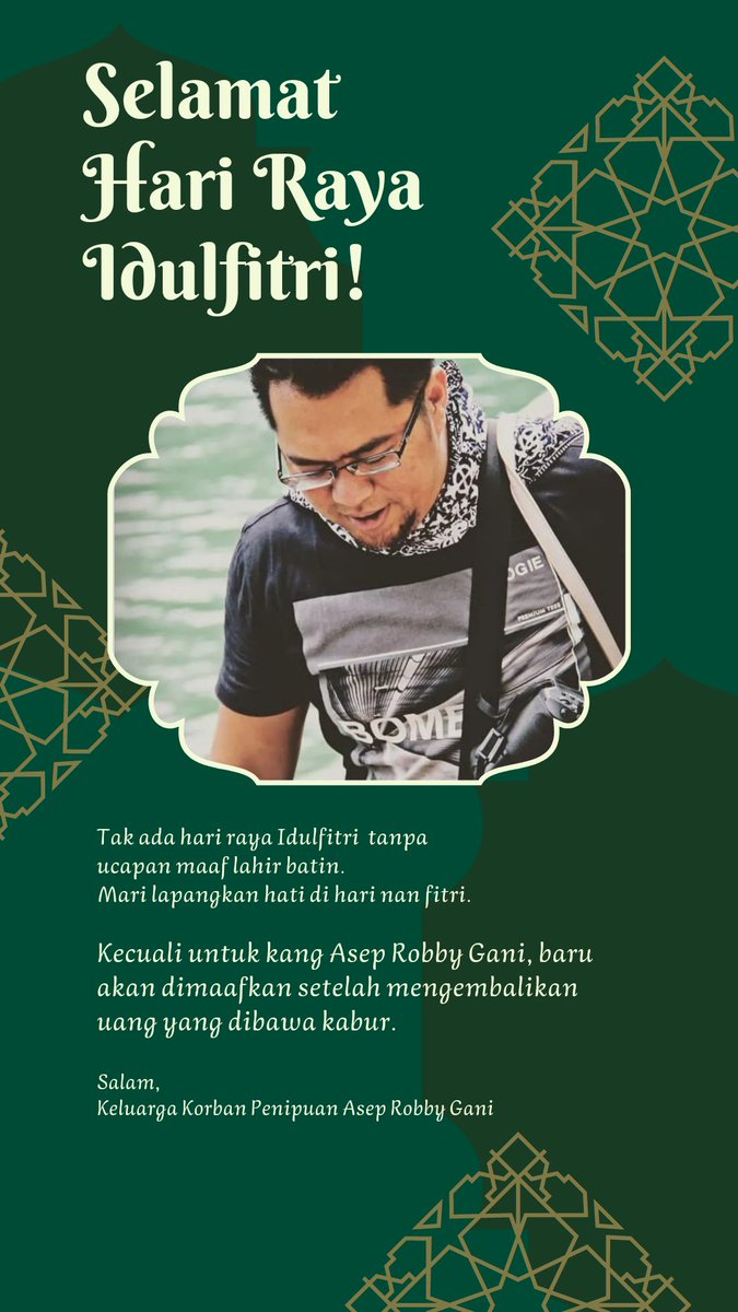 Apep_R's tweet photo. Selamat lebaran semuanyaa.. https://t.co/GsgF1I8e4f