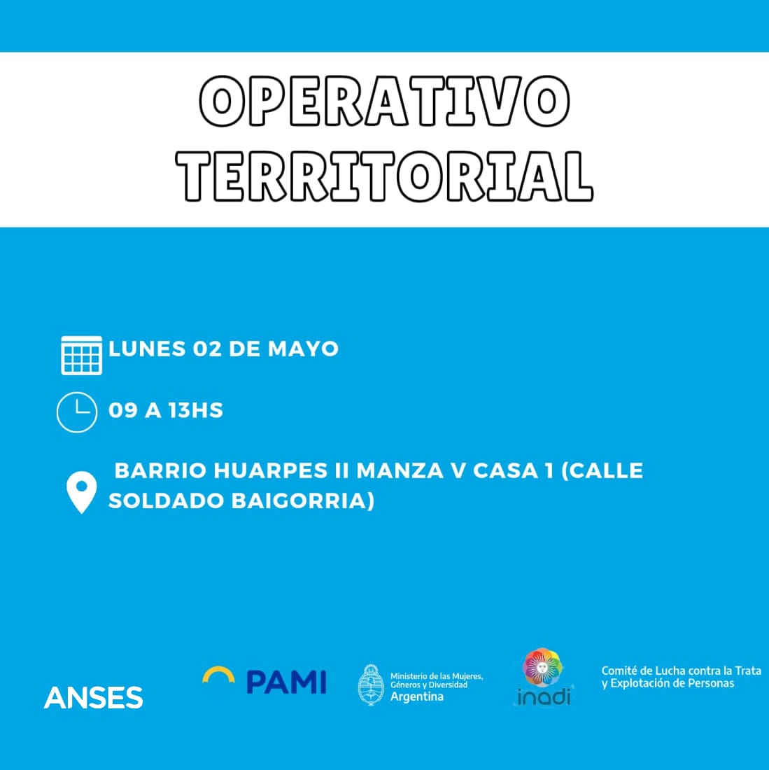 ValCasciani's tweet photo. MAÑANA📣 Operativo territorial en #GodoyCruz
Estaremos acercando las herramientas nacionales a las y los vecinos de Las Tortugas.
📍Barrio Huarpes II - Manzana V Casa 1
🕘 9hs a 13 hs
Sumate! #PAMIDePie https://t.co/hc5CtREOeI