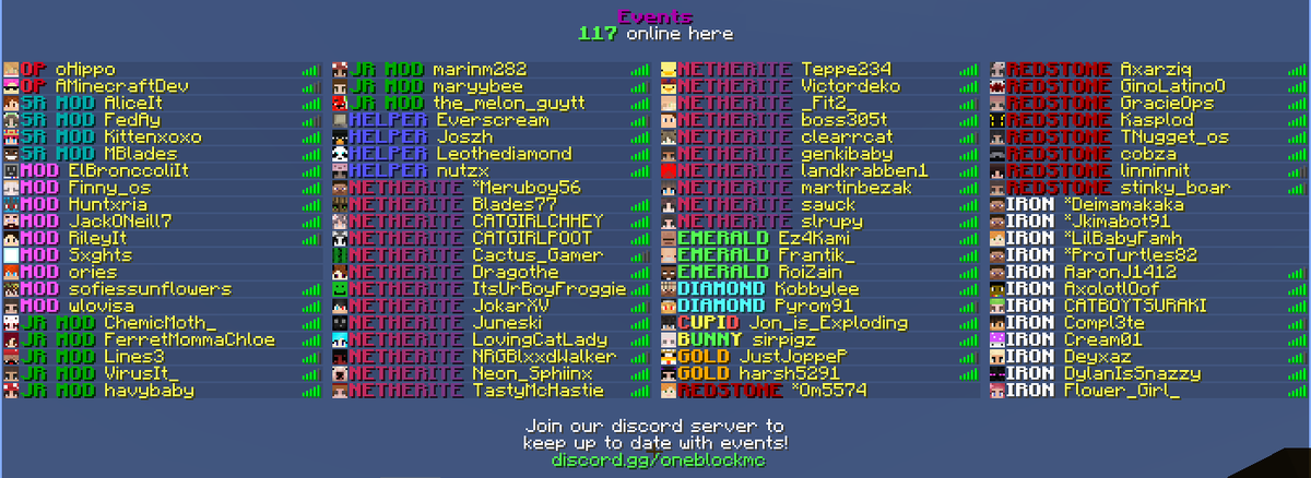 OneBlock MC tweet media