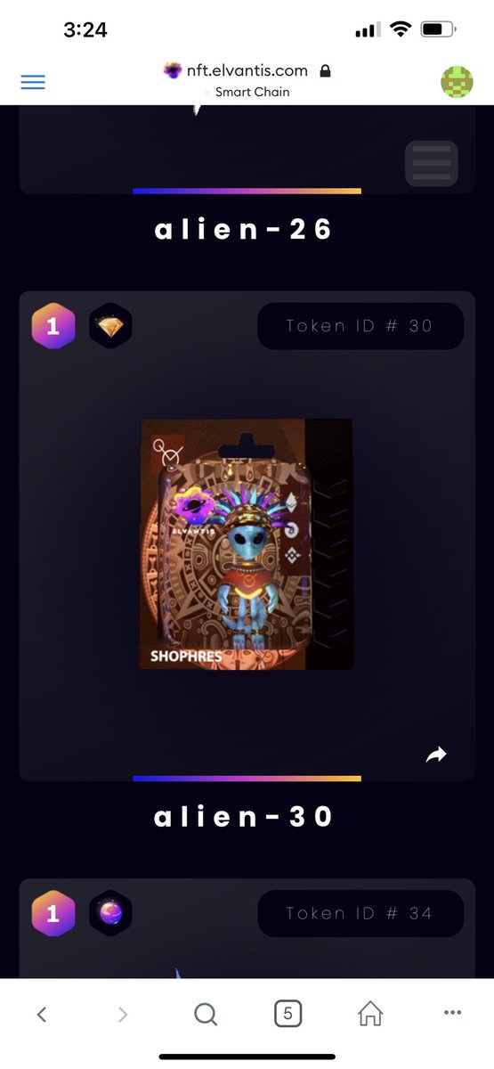 Token number 30 @ElvantisGame for .5 Bnb nftrade.com/assets/bsc/0xd…