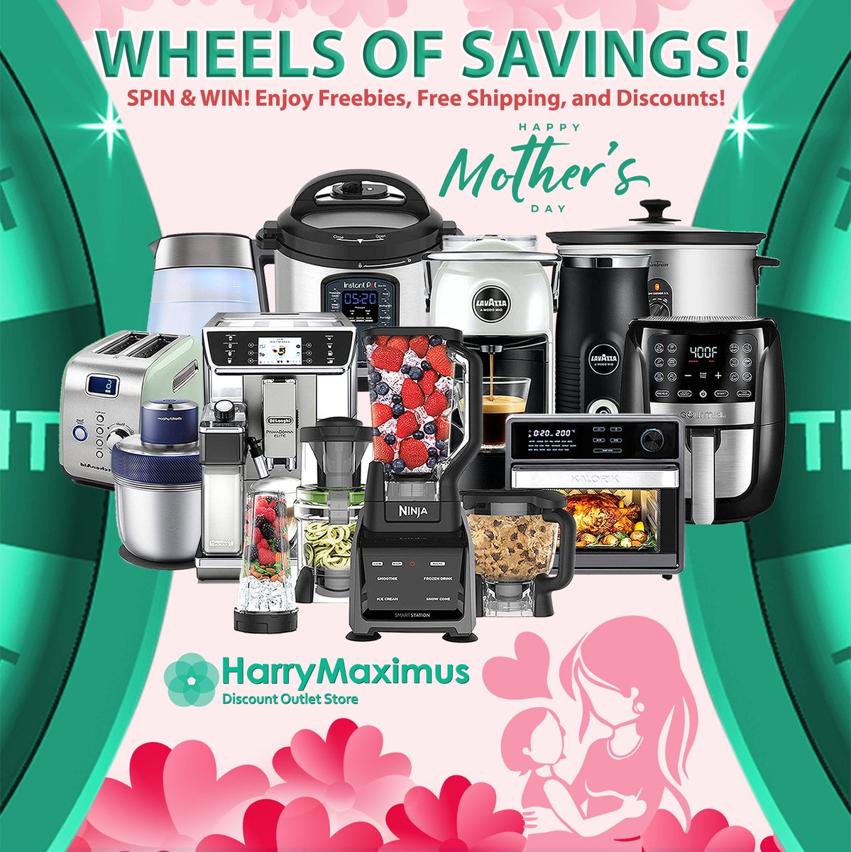 hmoutlet_au's tweet photo. On Mother’s Day give your mother what she deserves! 👩‍👦👨‍👩‍👦💗💗
Shop on our website and try your luck on our WHEELS OF SAVINGS and WIN big discounts, freebies, and free shipping!More gift ideas, trusted appliances and gadgets are on SALE!

🛒SHOP NOW!
https://t.co/QFAJ1HGv5F https://t.co/Q5JqMI7HlX