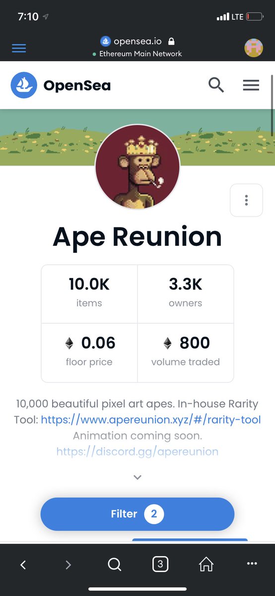 Congrats on 800 eth <a href="/ApeReunion/">Ape Reunion</a> <a href="/RugDoctorApe/">rug</a> #APE #apereunion