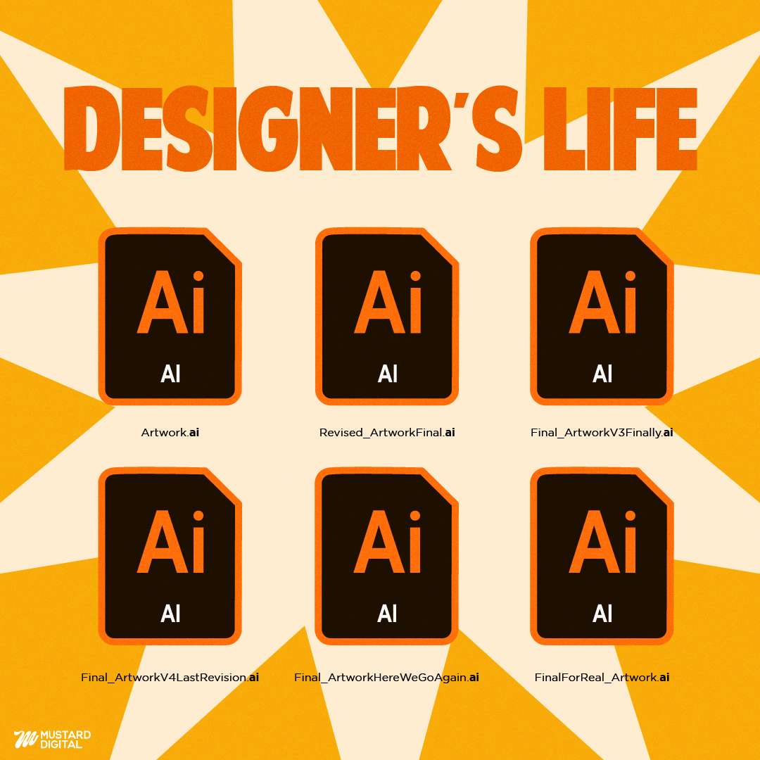 Ahhhhhh the never-ending file names. At this point, we're running out of synonyms for FINAL, but this is still better than saving it as 'asfjhsdohj' 🤪

#designmemes #designermemes #designhumor #memes #graphicdesigner