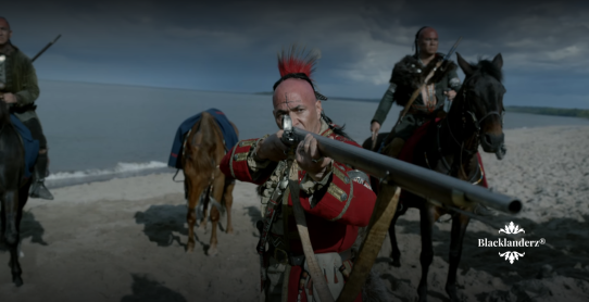 Blacklanderz's tweet photo. Chief Bird didn't come to play or to take any prisoners!! 🎯#Outlander #Blacklanderz https://t.co/Owvmt5HDW3