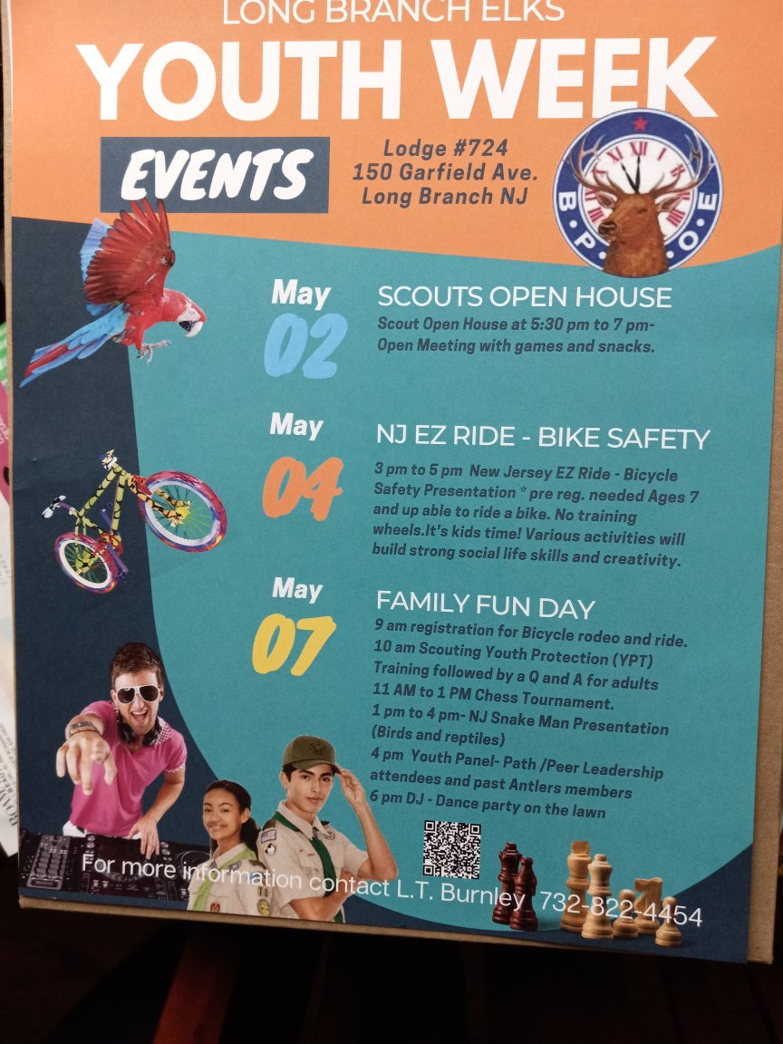 Youth Week starts today thru Sat 5/7 at LB Elks.