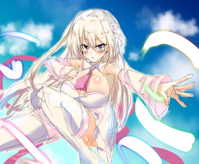 ベッドから出られないのでスマホで波璃ちゃん描いた
ワンドロ 