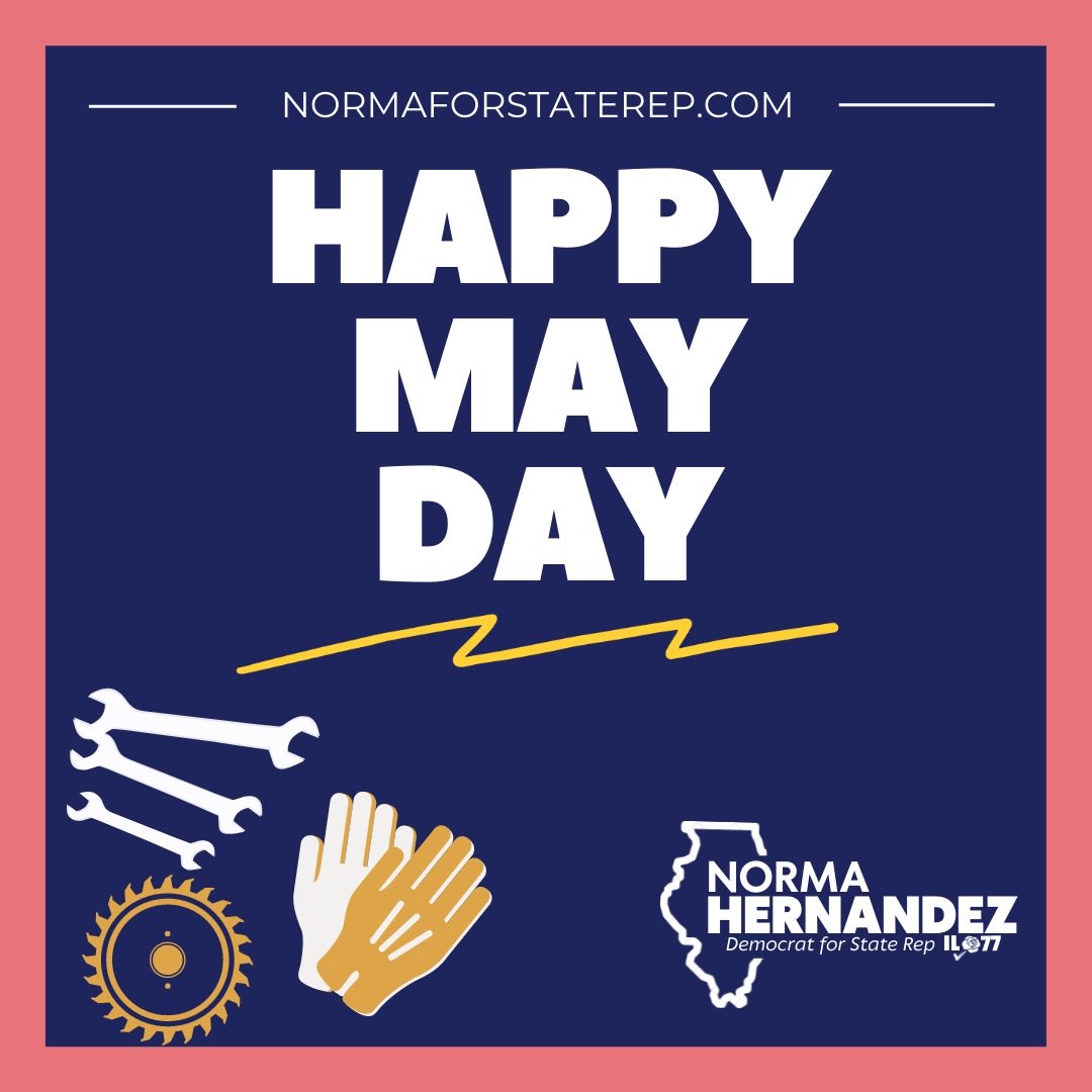 NormaForStateRp's tweet photo. If you’re enjoying the weekend off, thank organized labor. The connection between #MayDay &amp; labor rights began in the US during the 19th century at the height of the Industrial Revolution. We thank those who sacrificed their lives
&amp; believing another world is possible ✊🏽#MayDay https://t.co/a7PrTXhXSo