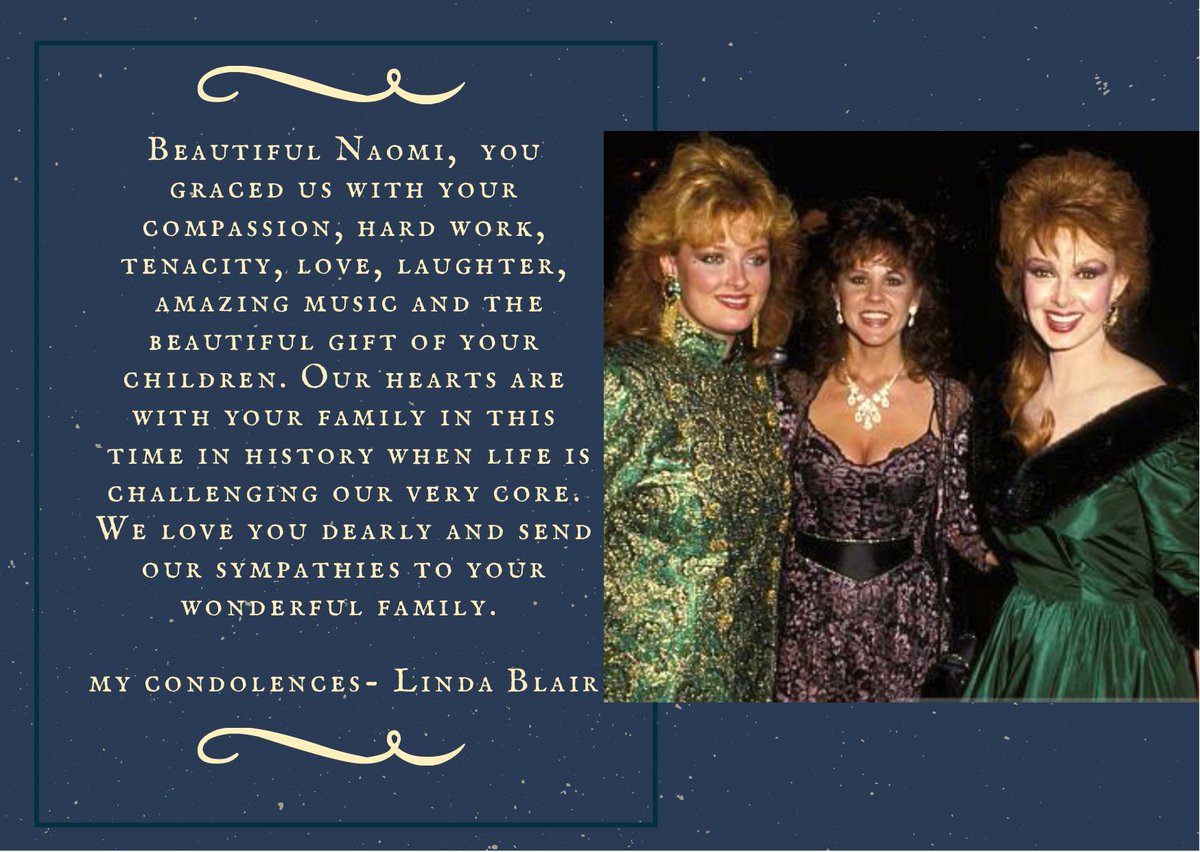 #RIPNaomiJudd @Wynonna