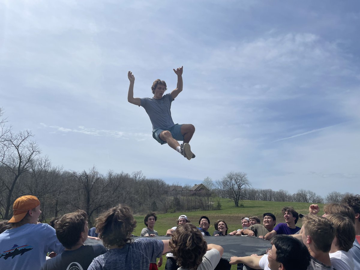 WeAreChaminade's tweet photo. A goal of the House System is to build leadership skills among students. Take a look back at our Leadership Training, where our juniors prepare to take the reigns of their respective houses and lead their classmates. #estovir #housesystem https://t.co/16BCV60P2e