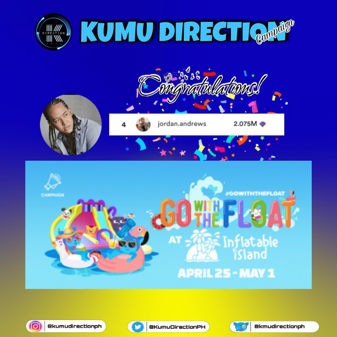 KumuDirectionPH's tweet photo. KUMU DIRECTION | CAMPAIGN

Congratulations @jordz_andrews for your campaign last night!
We're proud of you👏🔵⚫

#KumuDirection
#JordanAndrews https://t.co/XDAGk1S3Rt