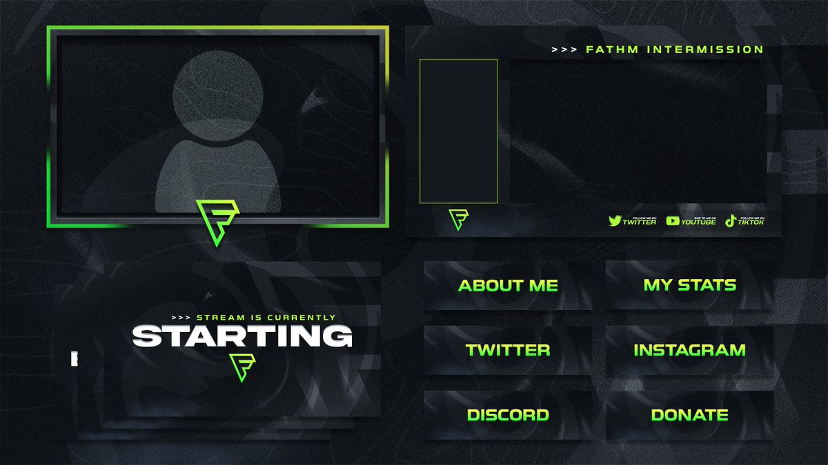 Client: <a href="/FathMgaming/">FathM</a> 

Recently made the logo for FathM, so it was only right that we finish everything off with a sleek stream setup.

DM me if you're interested in getting a setup for your own stream! 

#design #logo #game #stream #gfx #graphicdesign #streamer #twitch #youtube