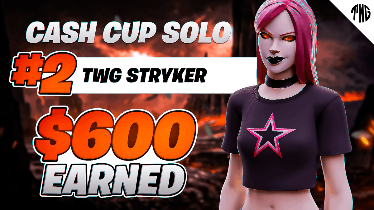 TWGeSports_'s tweet photo. 🏆│Cash Cup Solitario 

En el dia de hoy nuestro jugador @StrykerFN1 en este caso se quedo top 2 y asi llevarse 💸600$. 
Sigue demostrando que domina las cash cup de solo. #gotwg #eSports https://t.co/pfyz4Cs3sq