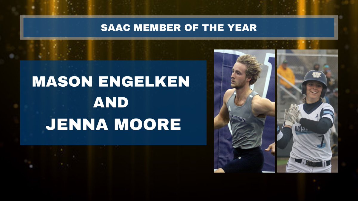 The Washburn SAAC Members of the Year are…

Mason Engleken (<a href="/IchabodXCTF/">Washburn XC/TF</a>) and Jenna Moore (<a href="/IchabodSB/">Washburn Softball</a>)! #GoBods