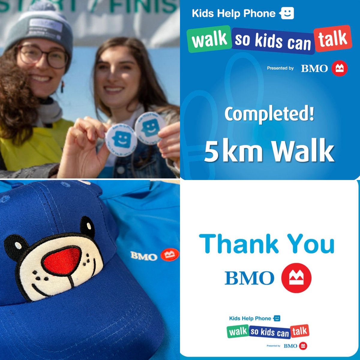 Great day for a walk for a great cause… thanks to all who supported me!#BMO
#KidsHelpPhone #WalkSoKidsCanTalk