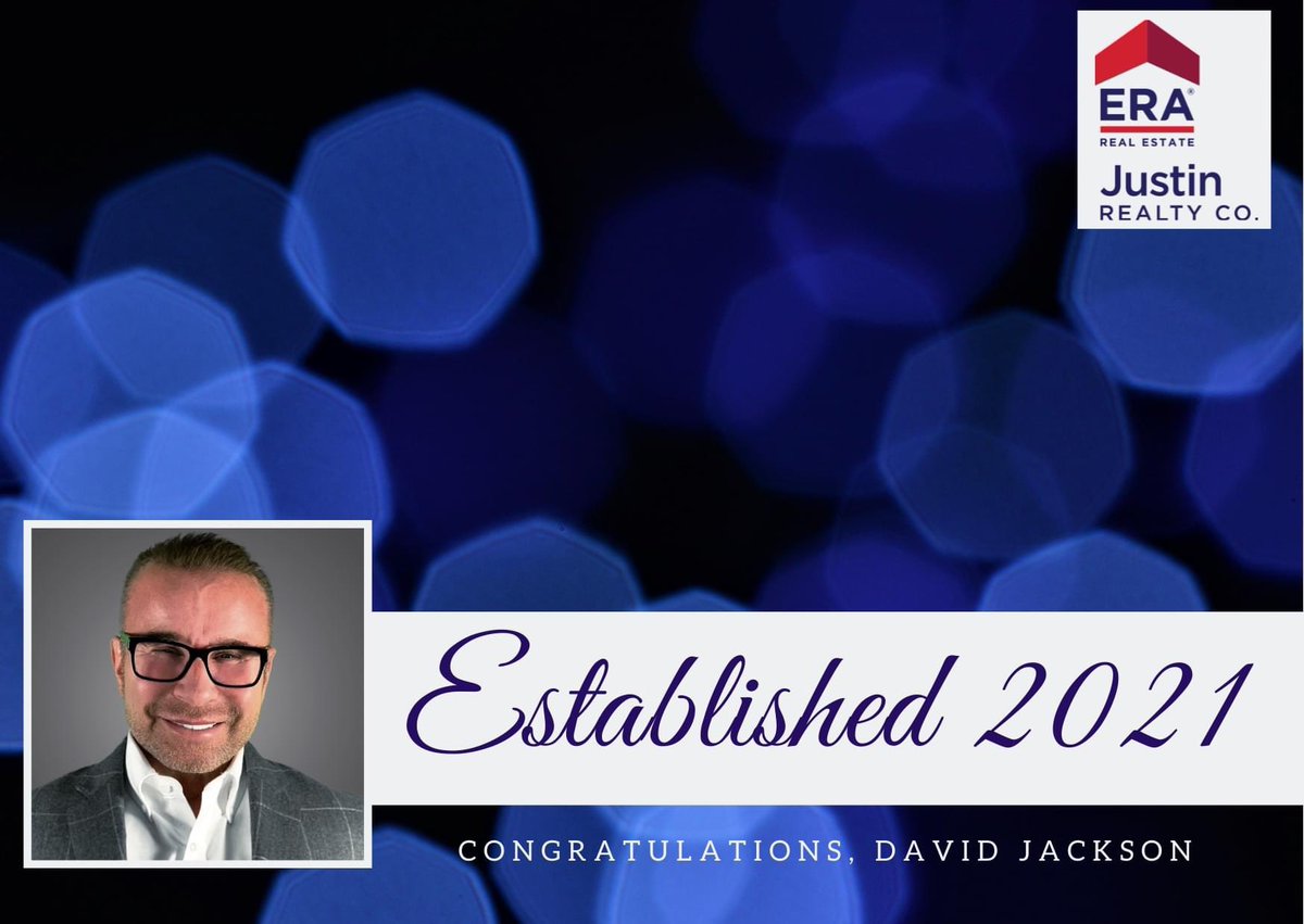 ERAJustinRealty's tweet photo. Congratulations to David Jackson on his first anniversary with ERA Justin Realty Co. We are proud to have you as part of the team. #TeamERA https://t.co/GPInxTTIM2