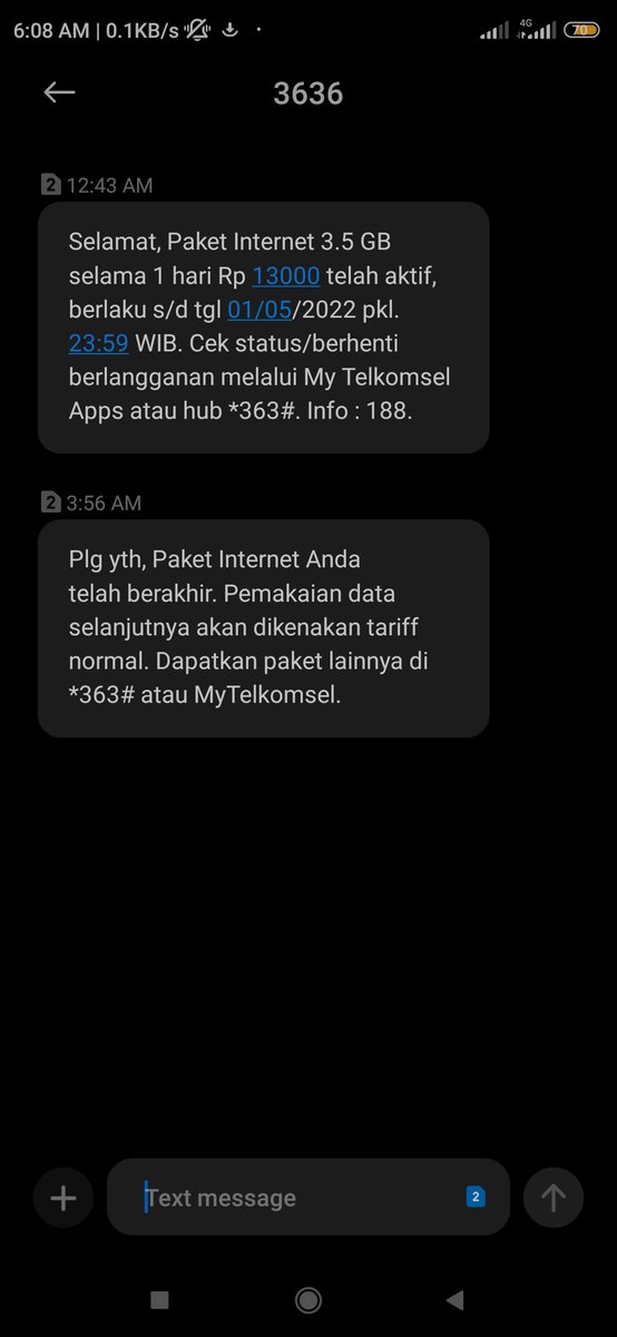 Jadi ceritanya transferan fee belum masuk, dan sisa pulsa yg ada di pake buat internet harian.. mohon lihat Jam nya.. #telkomsel #paket2jam