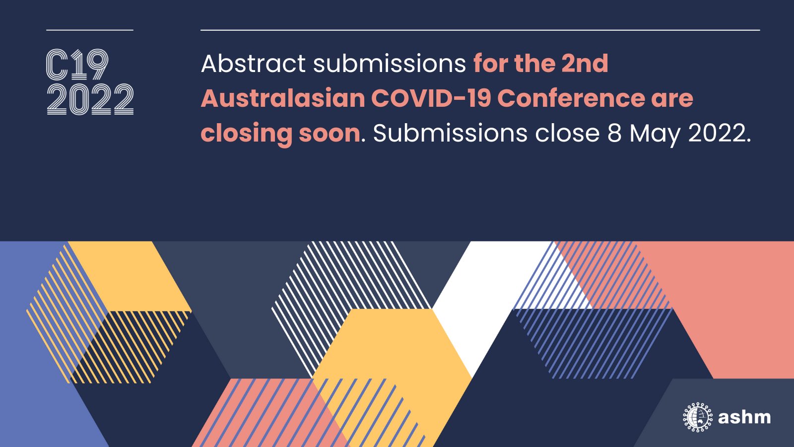 ASHM on Twitter "The abstract submission deadline for C192022 has