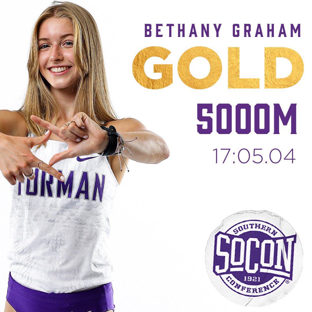 JDFurmanPaladin's tweet image. Congratulations to @FurmanXC #GirlGang on impressive performance at @SoConSports Outdoor Track &amp;amp; Field Championships! A lot of Gold, Silver and Bronze to go around and a bright future ahead for this program!!!