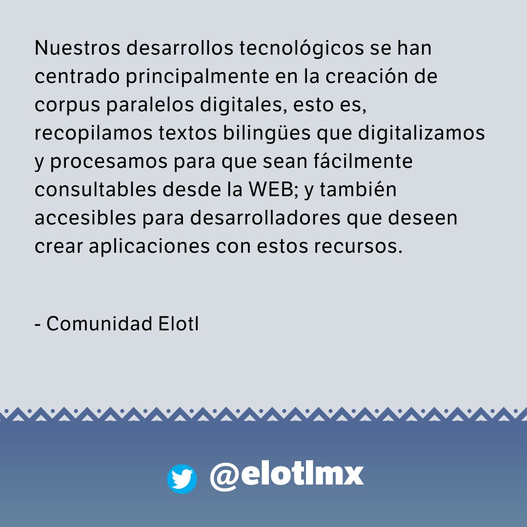 Quiero presentarles a quienes estarán la próxima semana en esta cuenta: 
Comunidad Elotl (<a href="/elotlmx/">Comunidad Elotl</a>), un equipo multidisciplinario en México. 
Ellas y ellos estarán la semana del 02 al 08 de mayo.
